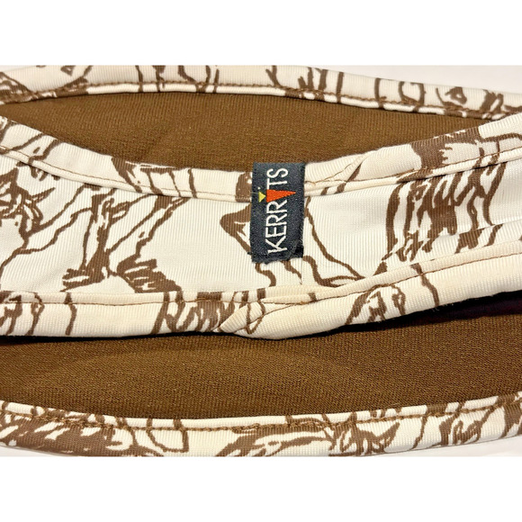 Kerrits First Level Fleece Headband White & Brown all over Horse print USA Made - Picture 5 of 7